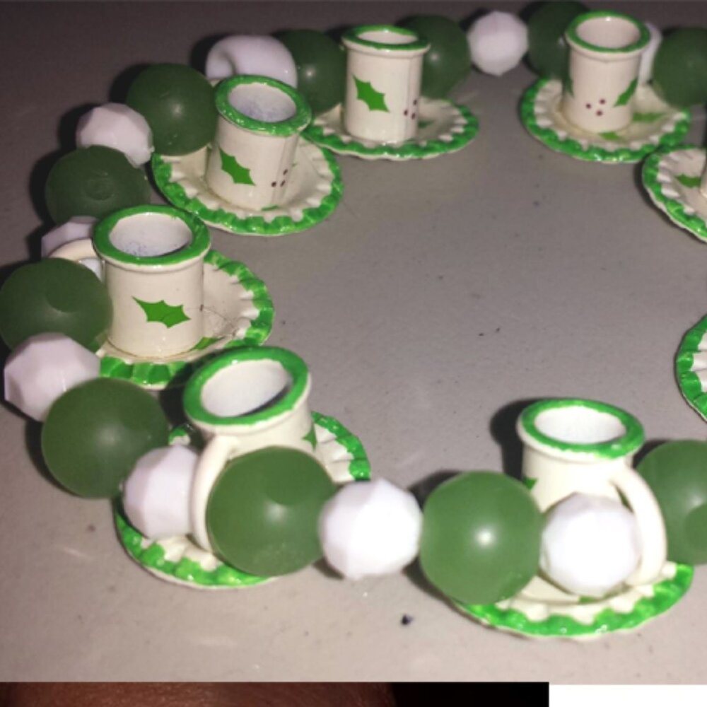 Tdd Custom Made One Size Fits Most Green Cup & Sa… - image 2